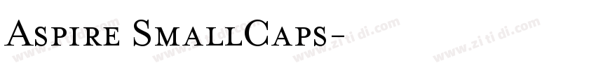Aspire SmallCaps字体转换